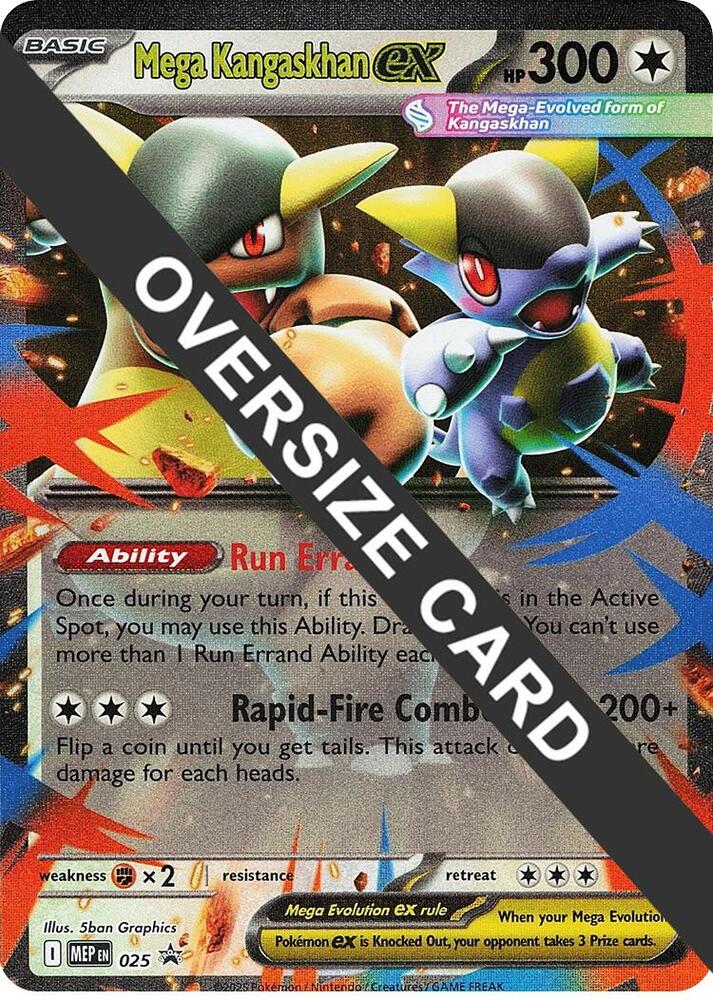 Mega Kangaskhan EX - 025 Promo - Jumbo Card by The Archive Stop on MYNTED