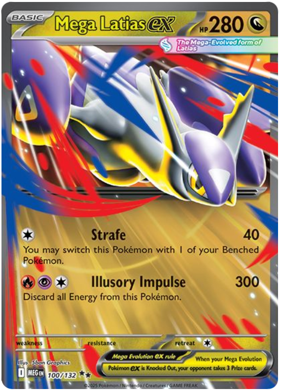 Mega Latias ex 100/132 Double Rare | Mega Evolution by Worth the XP on MYNTED