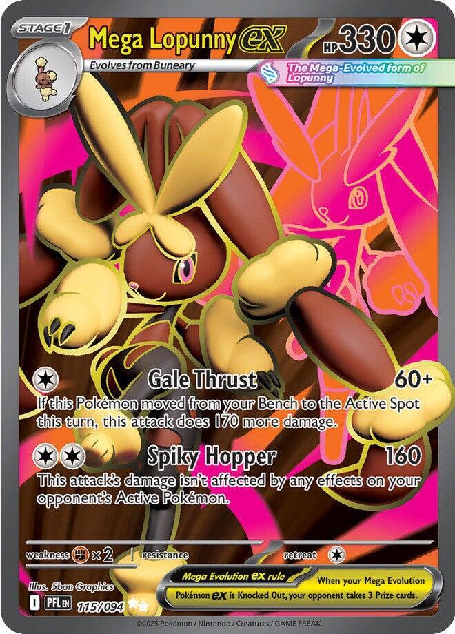 Mega Lopunny ex - 115/094 - ME02: Phantasmal Flames (PFL) by Poké Dubai on MYNTED
