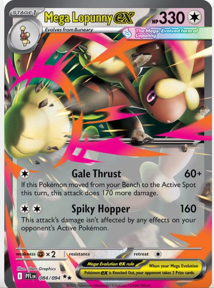 Mega Lopunny Ex 84 Pokemon Phantasmal Flames by Birdcyd on MYNTED