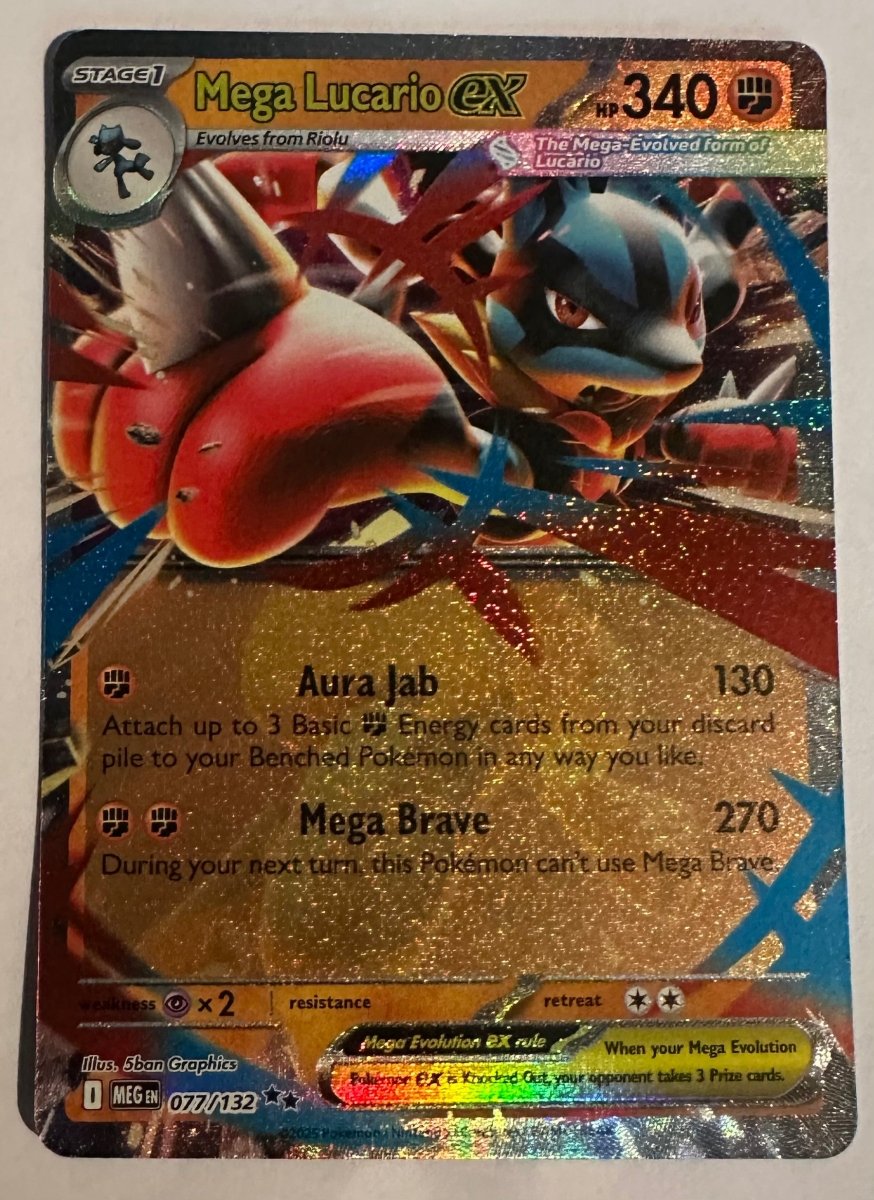 Mega Lucario ex 077/132 (Double Rare) Mega Evolution by Coolectibles on MYNTED