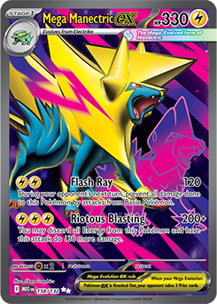 Mega Manectric ex Ultra Rare ME01: Mega Evolution 158/132 NM Pokemon by Coolectibles on MYNTED