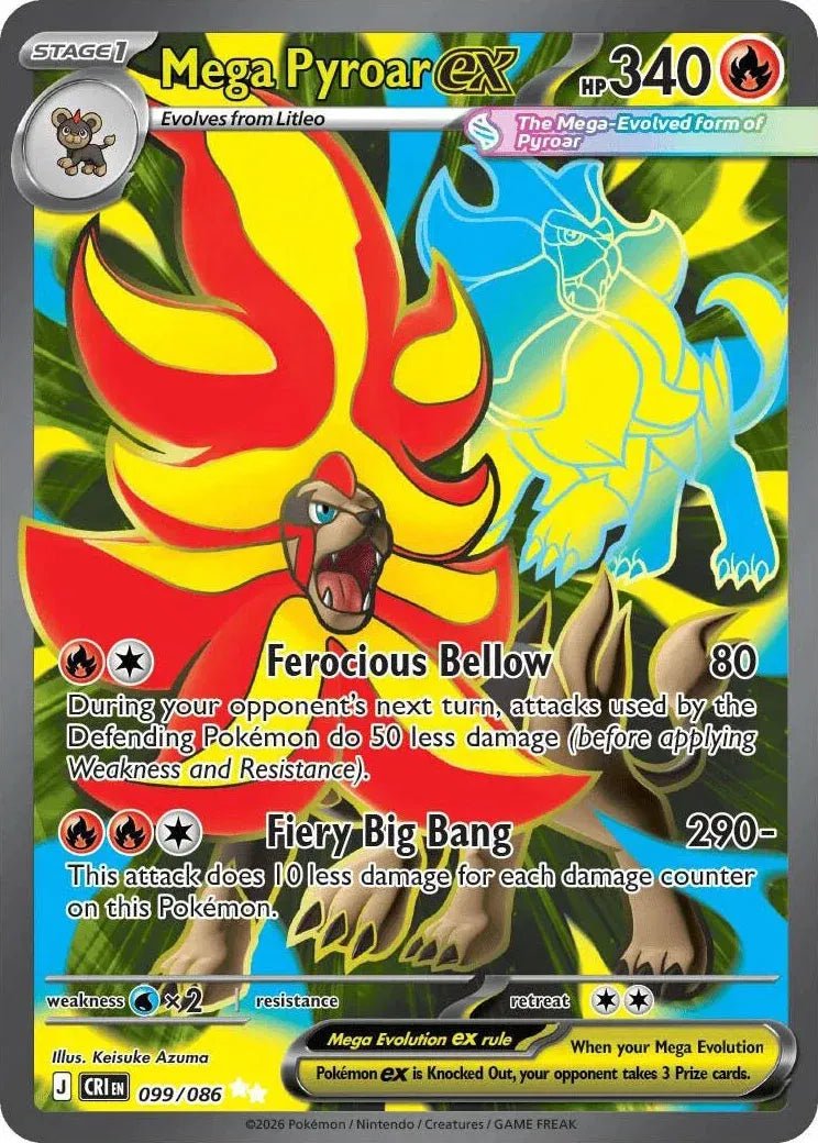 Mega Pyroar ex - Chaos Rising - UR 099/086 - English by MechaKai Collectibles on MYNTED