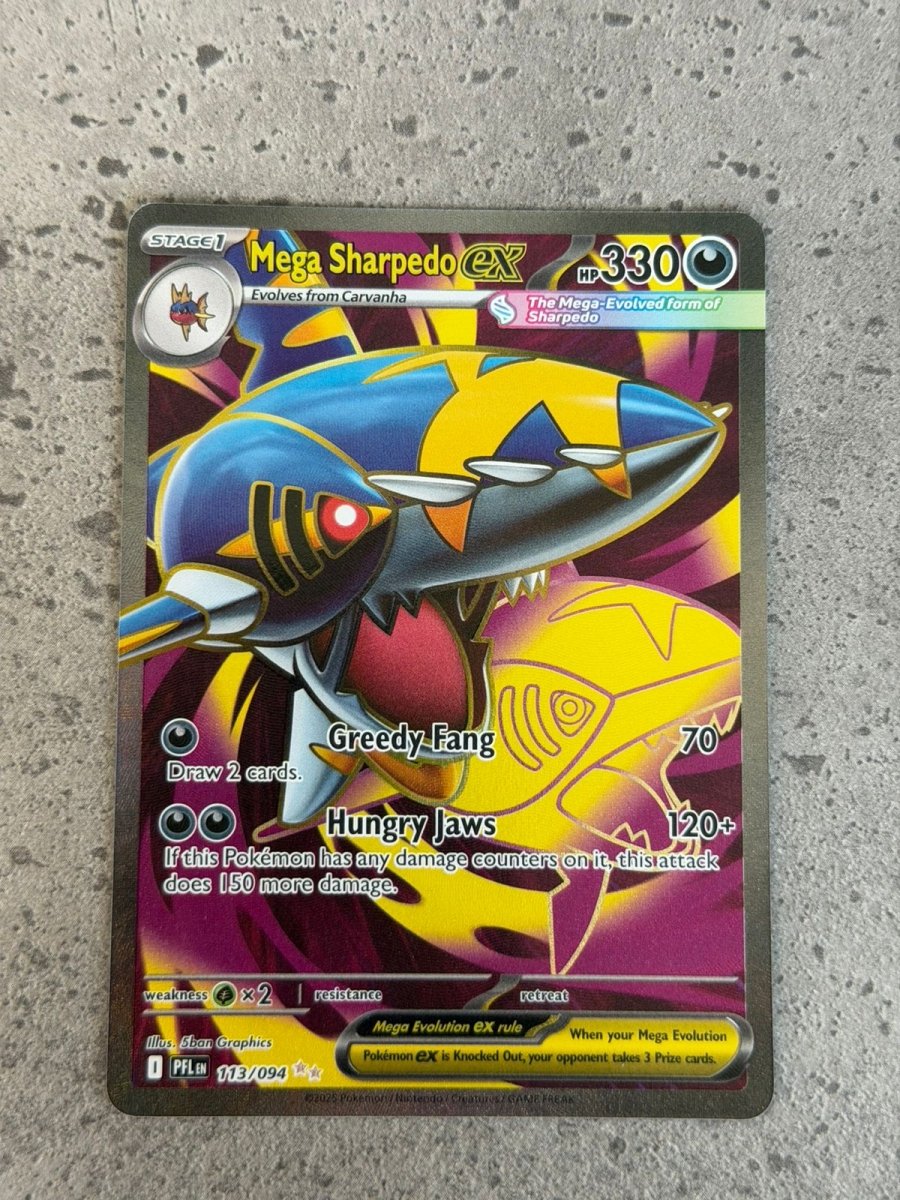 Mega Sharpedo EX Phantasmal Flames 113/094 by The Greatest on MYNTED