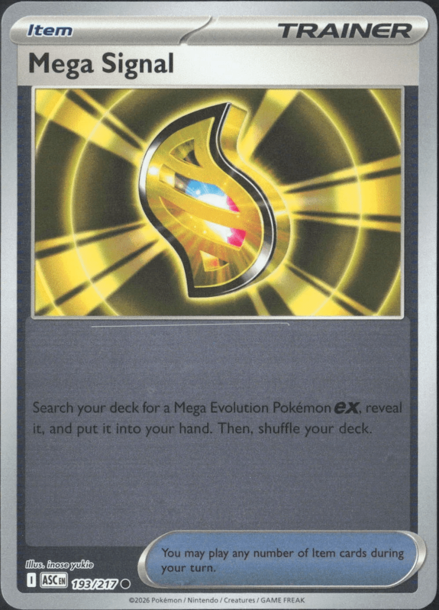 Mega Signal - 193/217 (Reverse Holo) ME: Ascended Heroes (ASC) by SAFAQATI on MYNTED