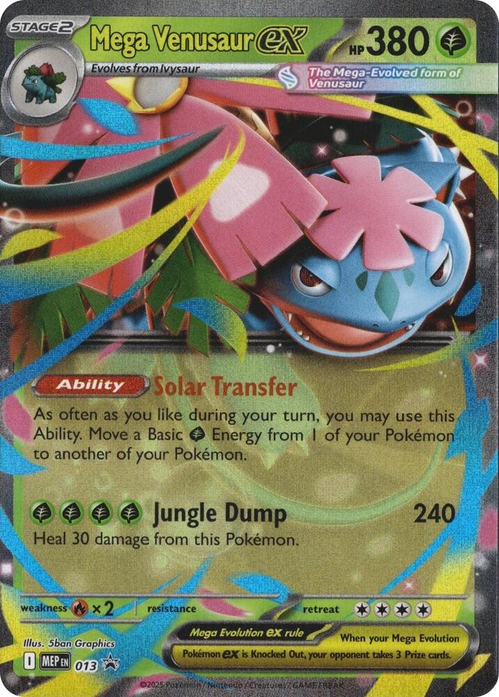 Mega Venusaur ex Mega Evolution Promos Promo 013 by The Greatest on MYNTED