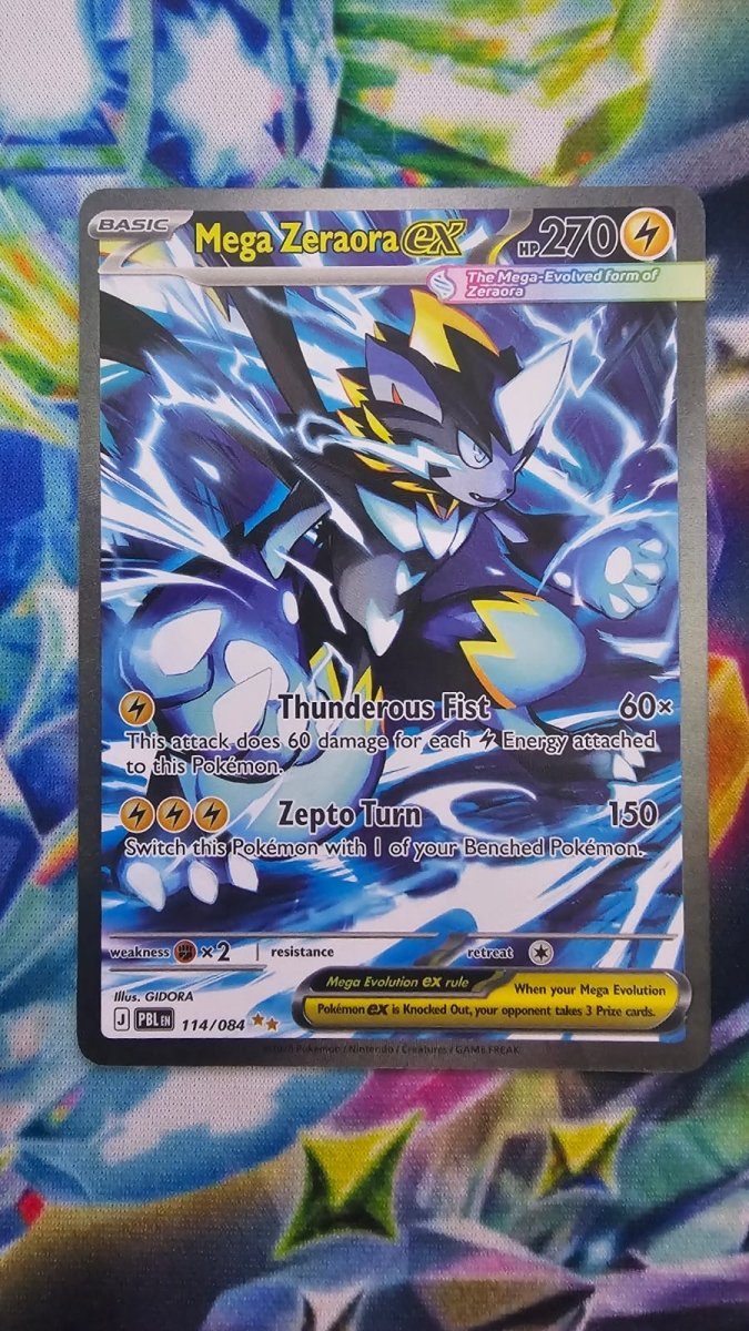 Mega Zeraora EX 114/84 - Pitch Black - Special Illustration Rare by Light Collectibles on MYNTED