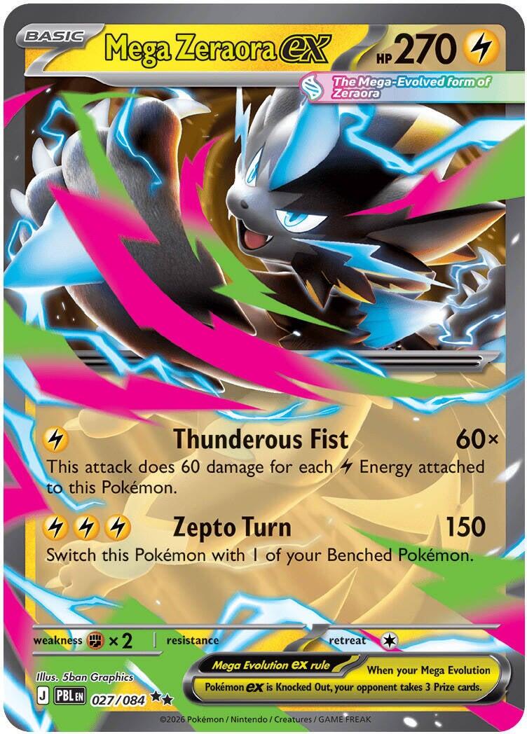 Mega Zeraora ex 27 Pokemon Pitch Black by Shaibz TCG on MYNTED