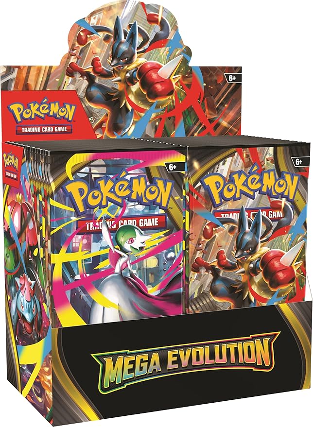 Mega Evolution Booster Box SEALED  with  ACRYLIC CASE Included