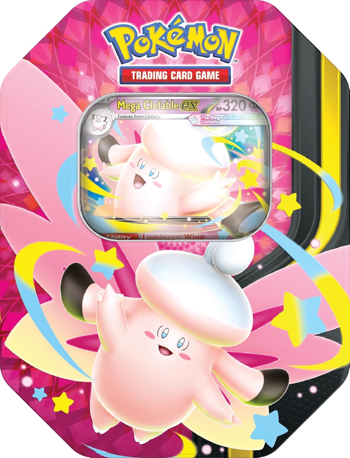 Pokémon TCG: Mega Moonlit Tin Mega Clefable