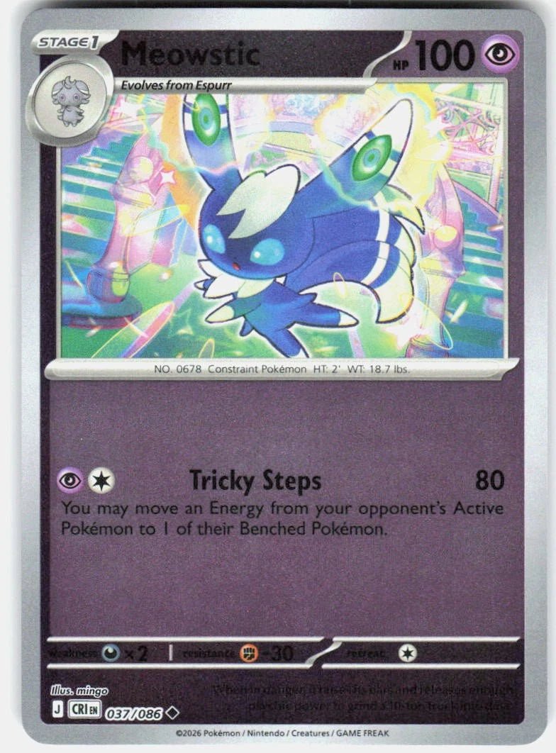 Meowstic - 037/086 (Reverse Holo) - Chaos Rising (CRI) ME04 by SAFAQATI on MYNTED