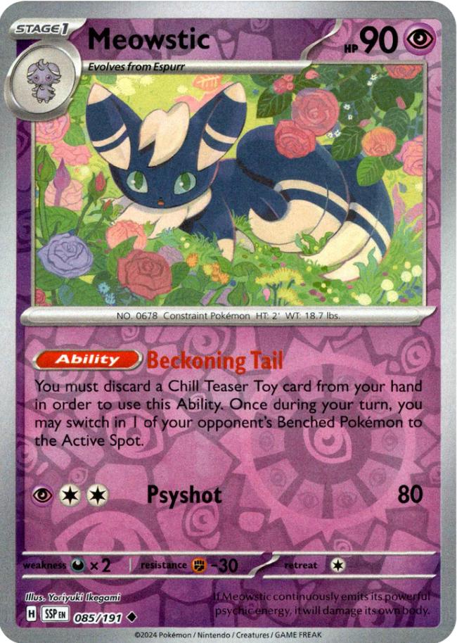 Meowstic [Reverse Holo] 85 Pokemon Surging Sparks by Moe‘s Vault on MYNTED
