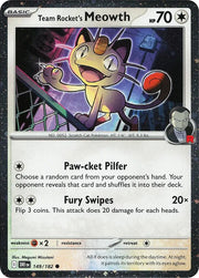 Team Rocket's Meowth - 149/182 -  Cosmos Holo