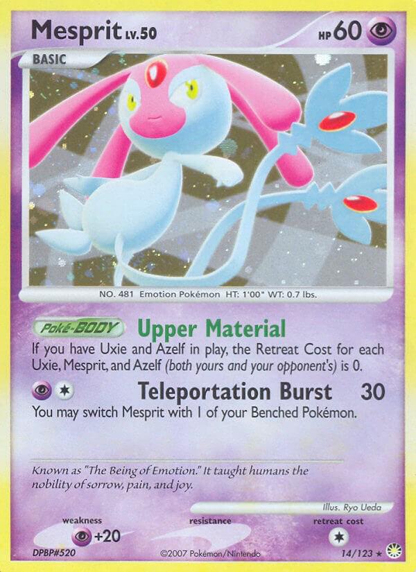 Mesprit 14 Pokemon Mysterious Treasures by Shaibz TCG on MYNTED