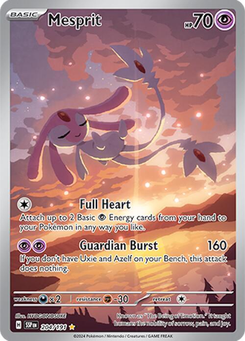 Mesprit - 204/191 - SV08: Surging Sparks (SSP) by Poké Dubai on MYNTED