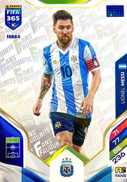 Lionel Messi Fan Favourite Argentina FAN84 - Panini Fifa 365 Adrenalyn XL 2026.