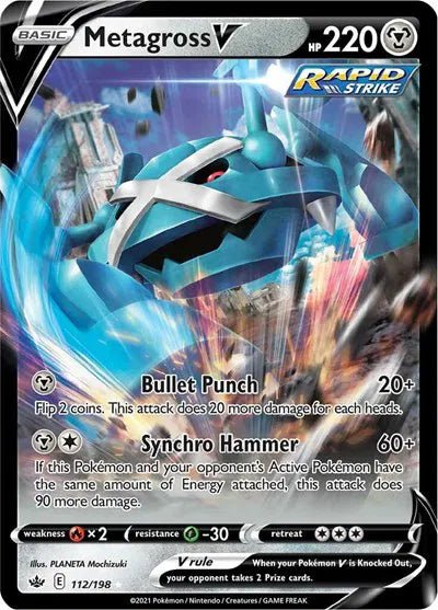 Metagross V - SWSH06: Chilling Reign (SWSH06) by P0kellector on MYNTED