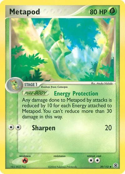 Metapod EX FireRed & LeafGreen Uncommon • 39 Normal by Marnie’s TCG on MYNTED