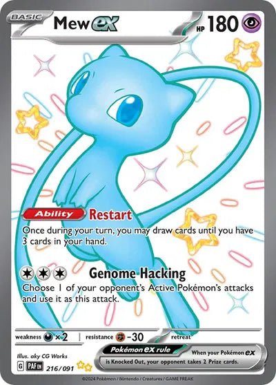 Mew ex - Paldean Fates - SUR 216/091 - English by MechaKai Collectibles on MYNTED