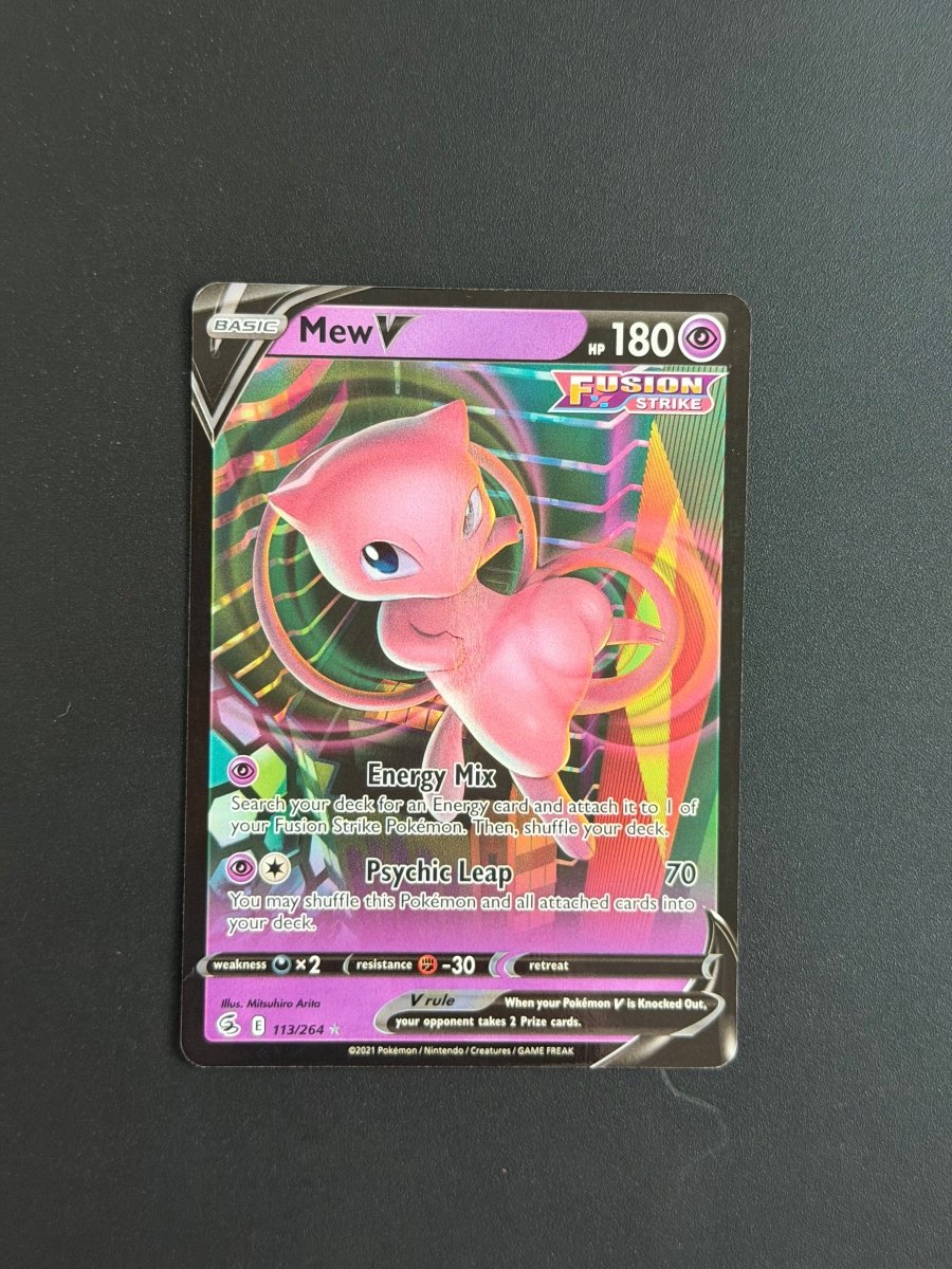 Mew V - Fusion Strike 113/264 by The Greatest on MYNTED