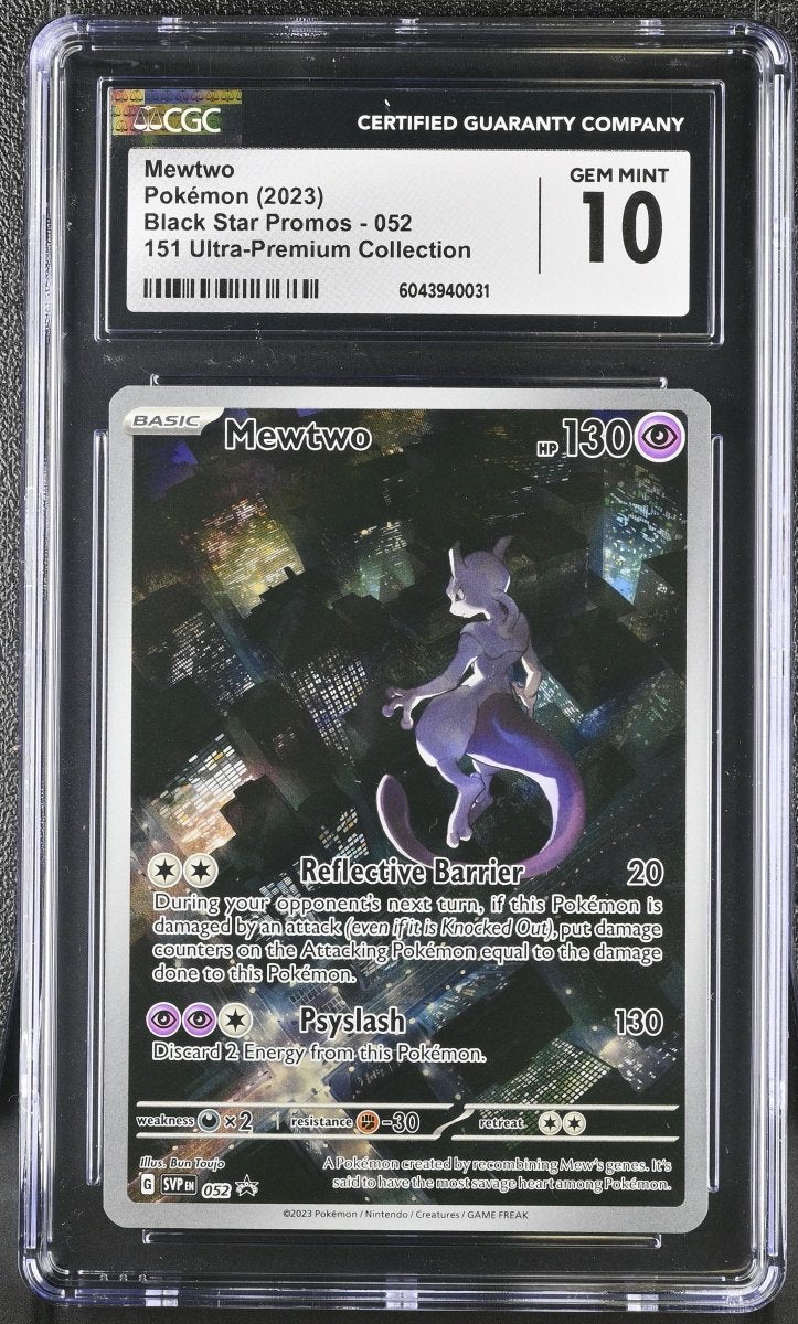 Mewtwo - 052 - SV: Scarlet & Violet Promo Cards (SVP) - CGC GEM MINT 10 by Poké Dubai on MYNTED