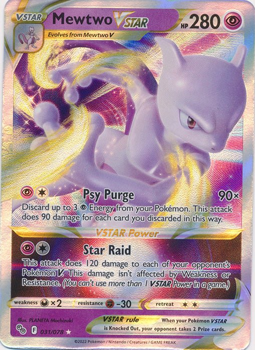 Mewtwo VSTAR - 031/078 by PokeCollect on MYNTED