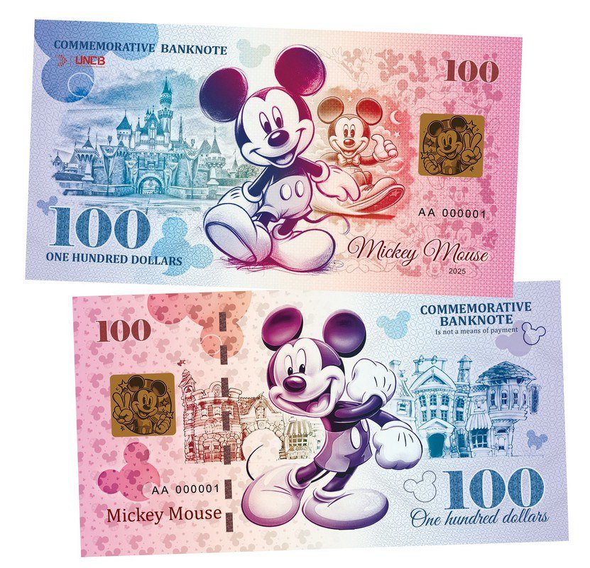 Mickey Mouse - 100 Dollars UNCB banknote by UNCB on MYNTED