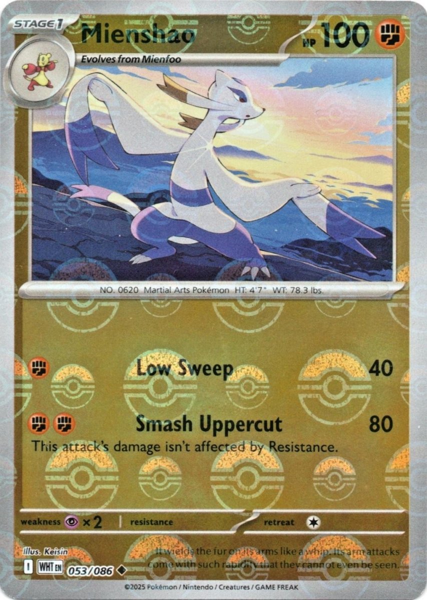 Mienshao - 053/086 (Poke Ball Pattern) - SV: White Flare (WHT) by SAFAQATI on MYNTED