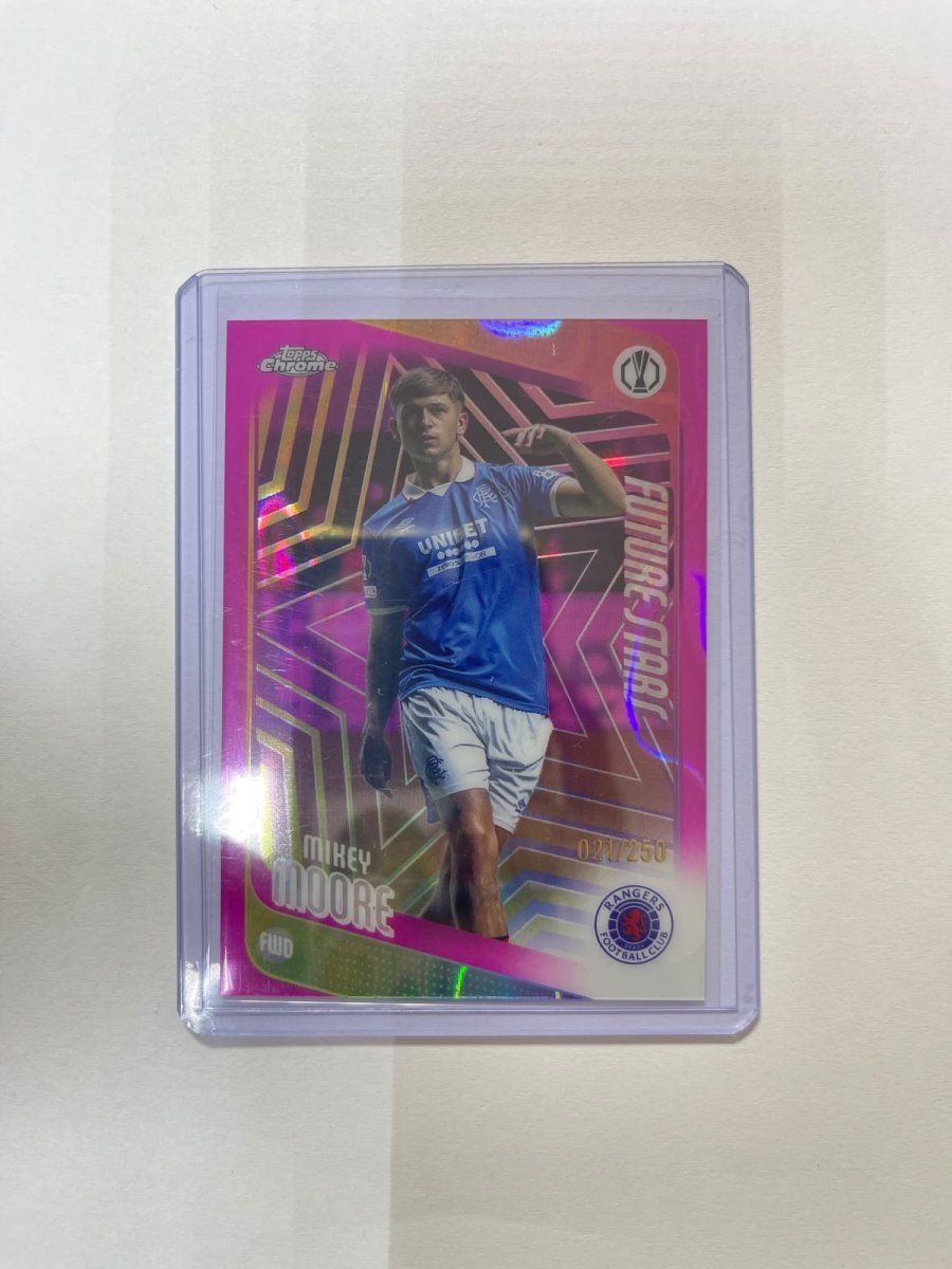 Mikey Moore RC /250 - 25-26 Topps Chrome - Future Stars Pink by Card Market Ahuy on MYNTED