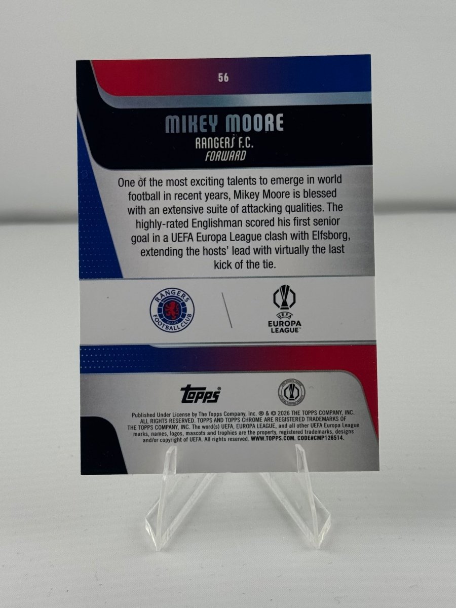 Mikey Moore X-Fractor 56 - 2025-26 Topps Chrome UEFA Club Competitions by Compiler AE on MYNTED