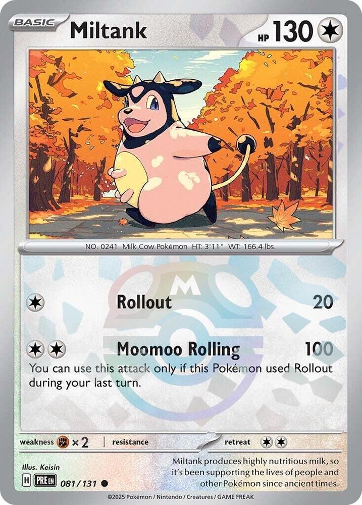 Miltank - 081/131 (Master Ball Pattern) - SV: Prismatic Evolutions (PRE) by SAFAQATI on MYNTED