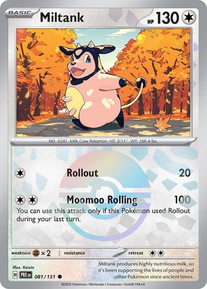 Miltank - 081/131 (Poke Ball Pattern) - SV: Prismatic Evolutions (PRE) by SAFAQATI on MYNTED