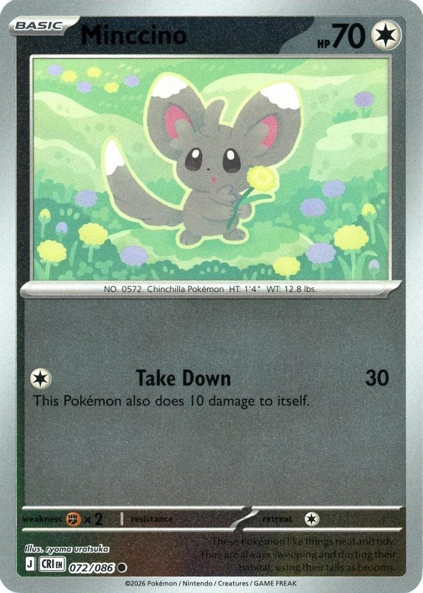 Minccino 072/086 Chaos Rising Reverse Holo by Depoga Arts on MYNTED