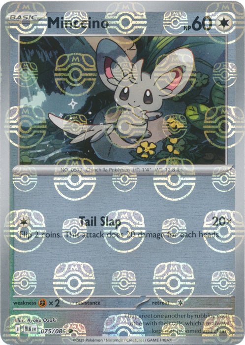 Minccino - 075/086 (Master Ball Pattern) - SV: Black Bolt (BLK) by SAFAQATI on MYNTED