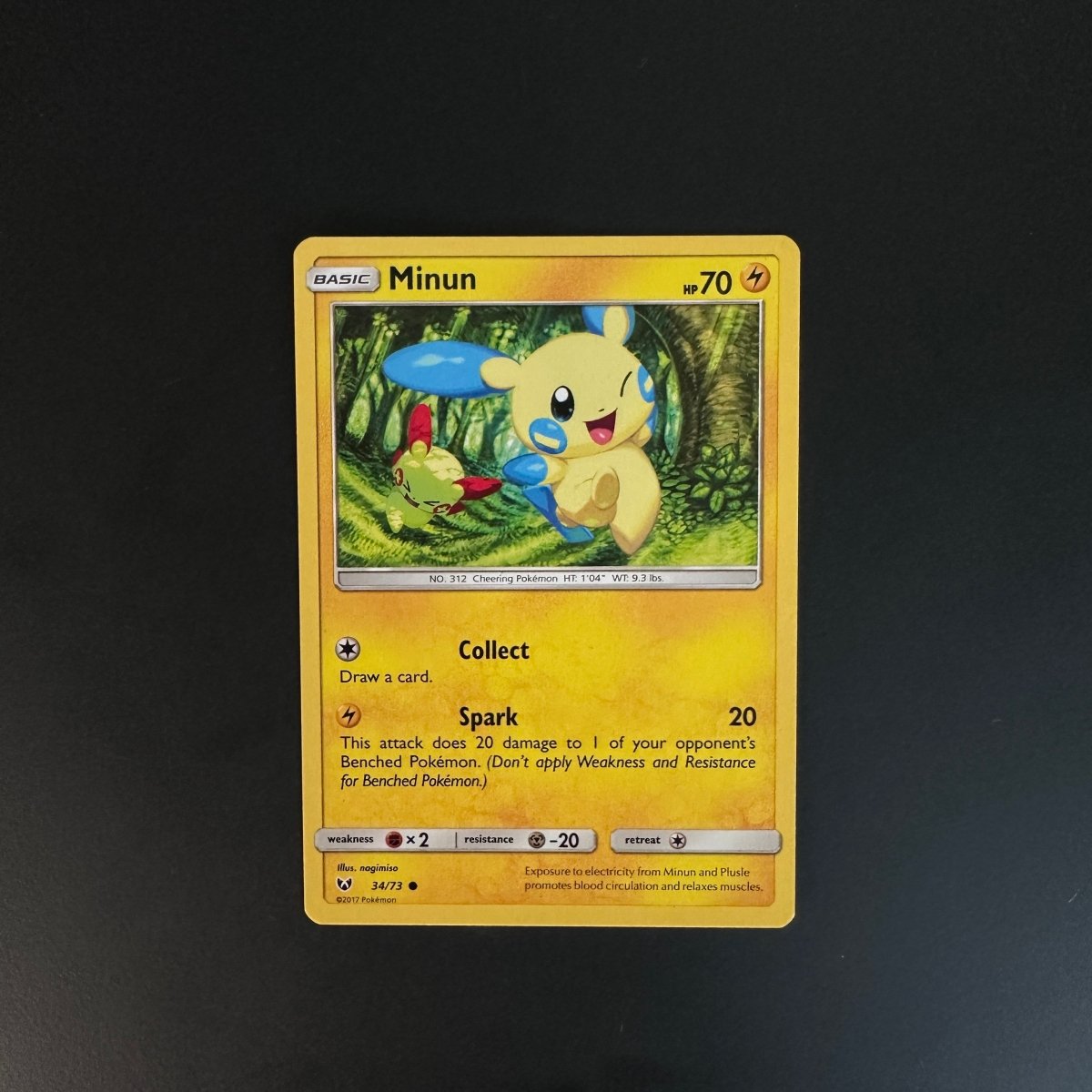 Minun Shining Legends Common 34 by The Greatest on MYNTED