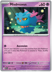 Misdreavus 085/217 Common | Mega Evolution – Ascended Heroes by Worth the XP on MYNTED