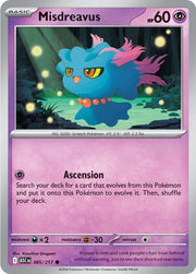 Misdreavus - 085/217 - ME: Ascended Heroes (ASC) by TCGDON on MYNTED