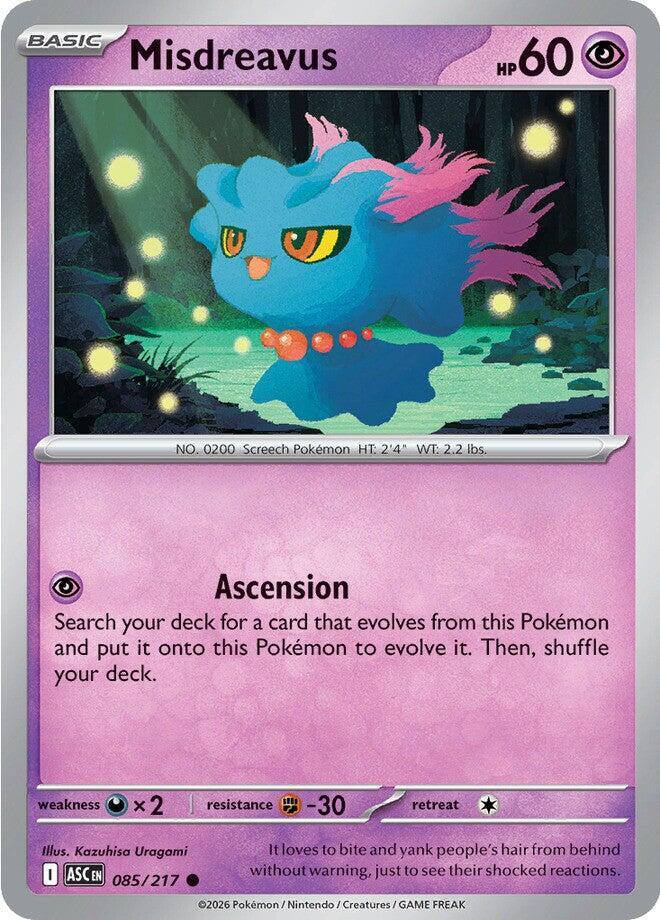 Misdreavus - 085/217 - ME: Ascended Heroes (ASC) by TCGDON on MYNTED