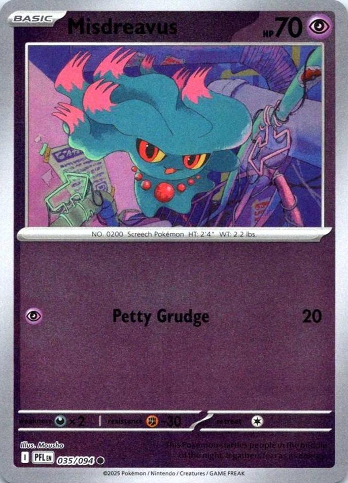Misdreavus [Reverse Holo] 35 Pokemon Phantasmal Flames by Moe‘s Vault on MYNTED