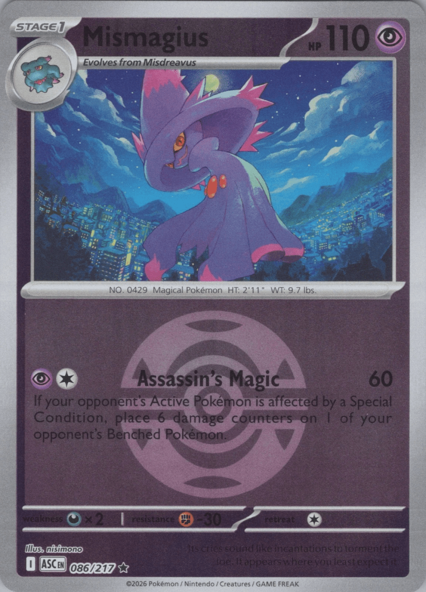 Mismagius - 086/217 (Dusk Ball) - ME: Ascended Heroes (ASC) by SAFAQATI on MYNTED