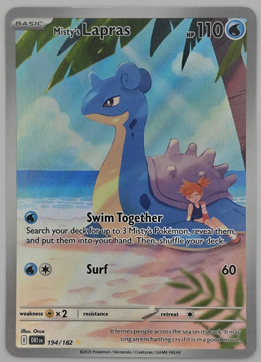 Misty's Lapras - 194/182 - SV10: Destined Rivals (DRI) by Poké Dubai on MYNTED