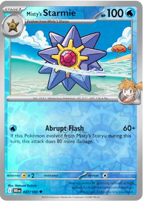 Misty's Starmie [Reverse Holo] 47 Pokemon Destined Rivals by Moe‘s Vault on MYNTED