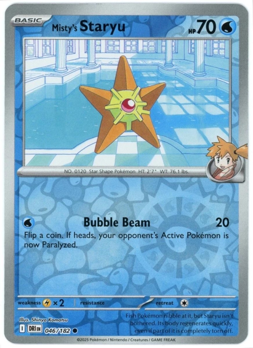 Misty's Staryu [Reverse Holo] 46 Pokemon Destined Rivals by Moe‘s Vault on MYNTED