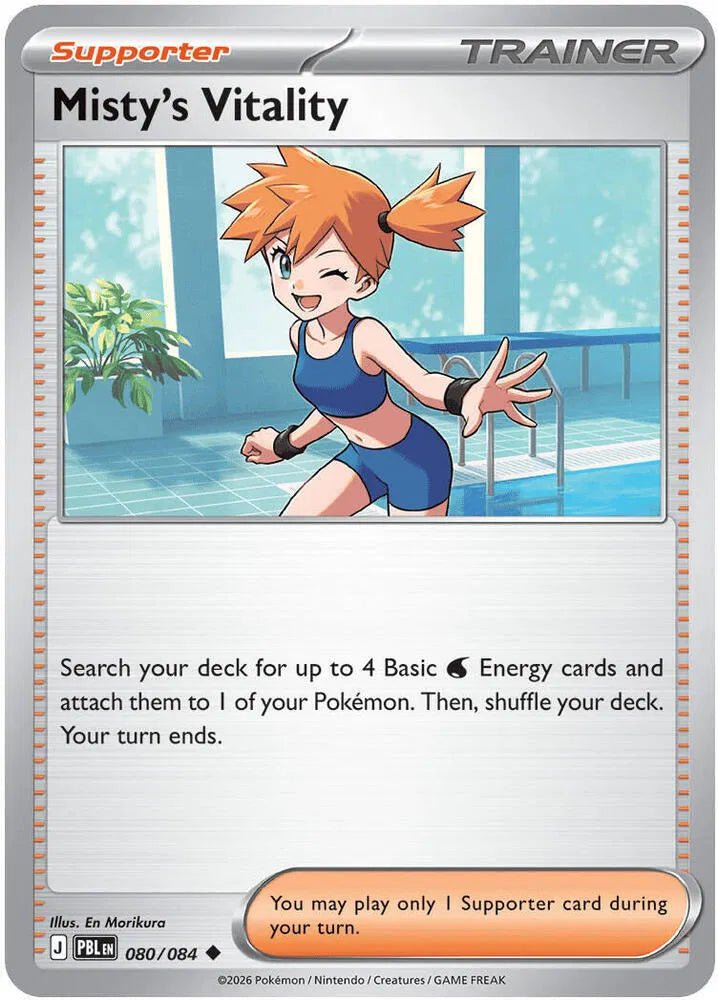 Misty's Vitality Pitch Black Uncommon • 080/084 Reverse Holofoil by Marnie’s TCG on MYNTED