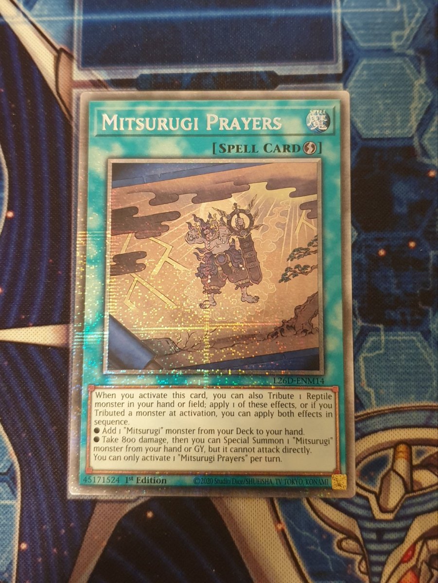 Mitsurugi Prayers (Starlight Rare) L26D-ENM14 (Legendary Modern Decks 2026) by ShadowGamesTCG on MYNTED