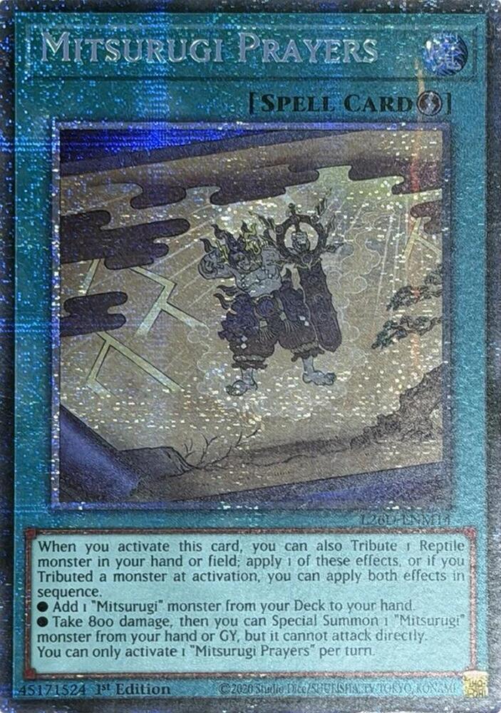 Mitsurugi Prayers (Starlight Rare) L26D-ENM14 (Legendary Modern Decks 2026) by ShadowGamesTCG on MYNTED