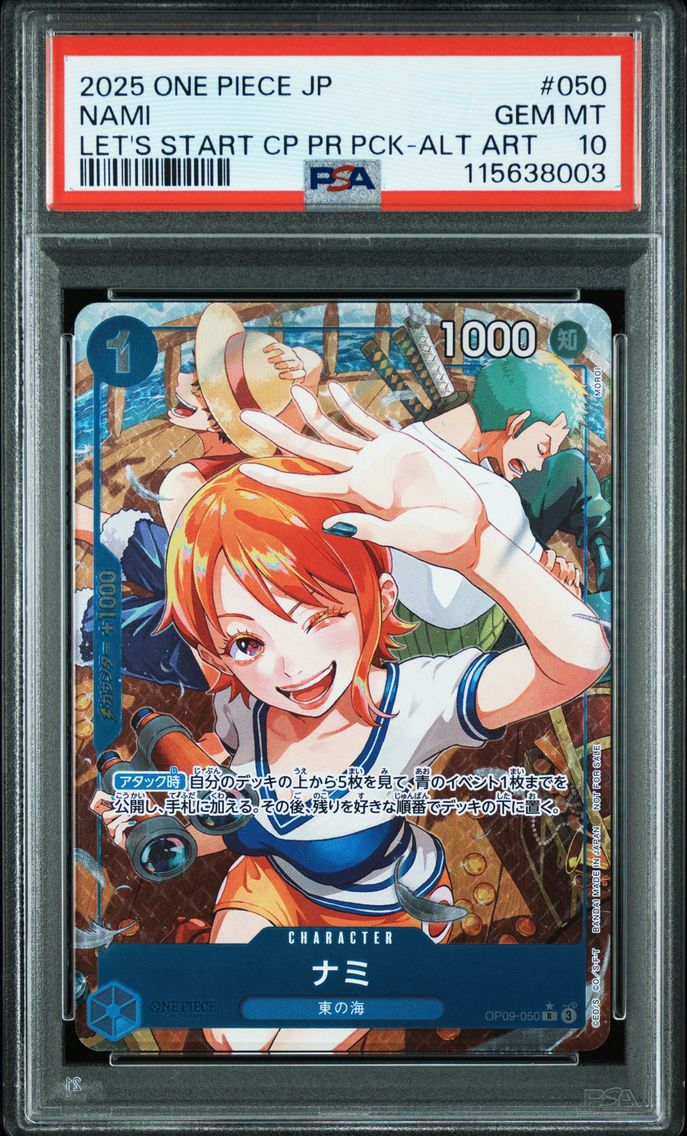 PSA 10 - One Piece - Nami - Let's Start Campaign (Textured Chase Ver.)