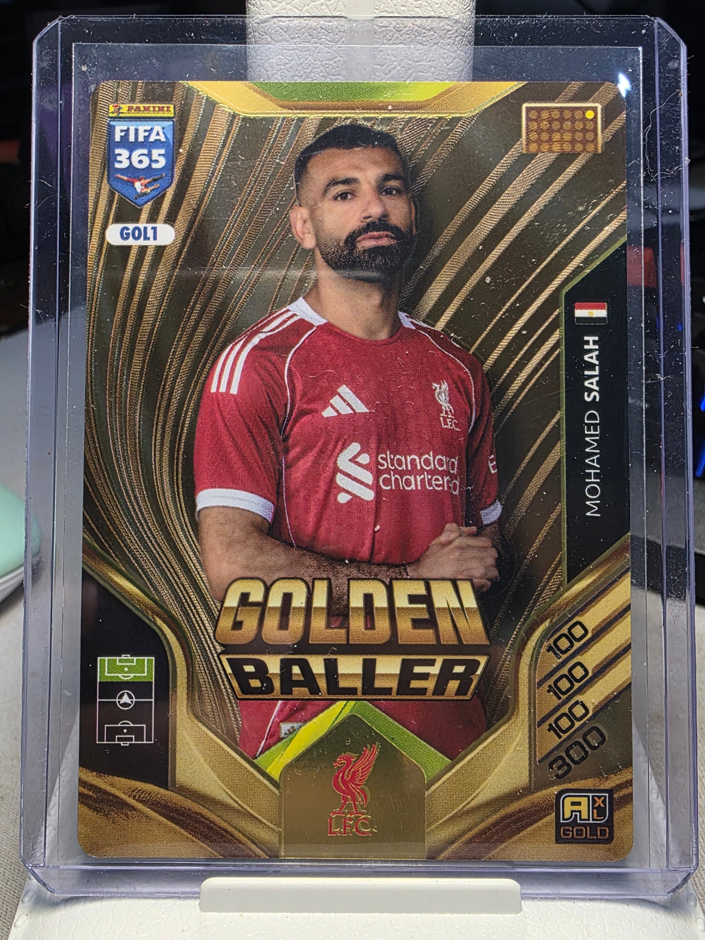 Mohamed Salah Golden Baller GOL1 - Adrenalyn XL Fifa 365 2026