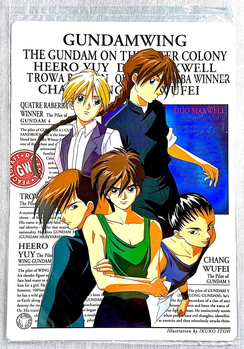 Mobile Suit Gundam Wing - Jumbo Card by TCGDON on MYNTED