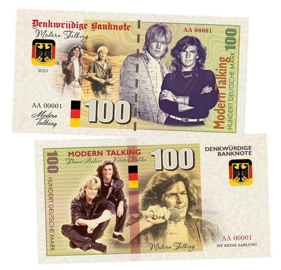 Modern Talking 100 Marks UNCB banknote by UNCB on MYNTED